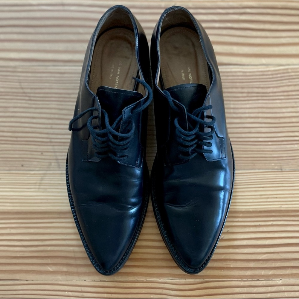 Dries Van Noten Women Derby Leather Shoes IT 38 US 8